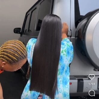 Dollar pro 26” Kim k closure wig