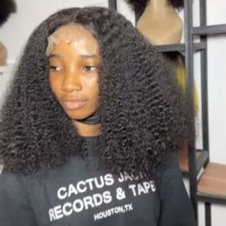 16” Moana curls closure wig