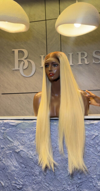 blonde bone 28' 6x6 wig