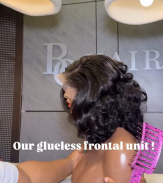 black bounce 10' frontal wig