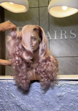 grey bounce 24/22/20 frontal wig