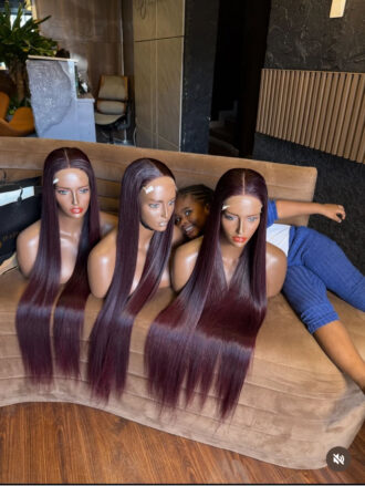 burgundy single donor 30' 5x5 wig