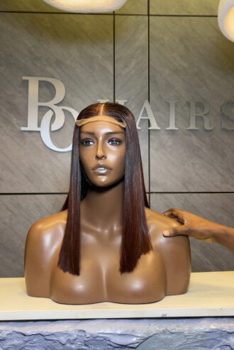 shiny bob 10′ kim k wig