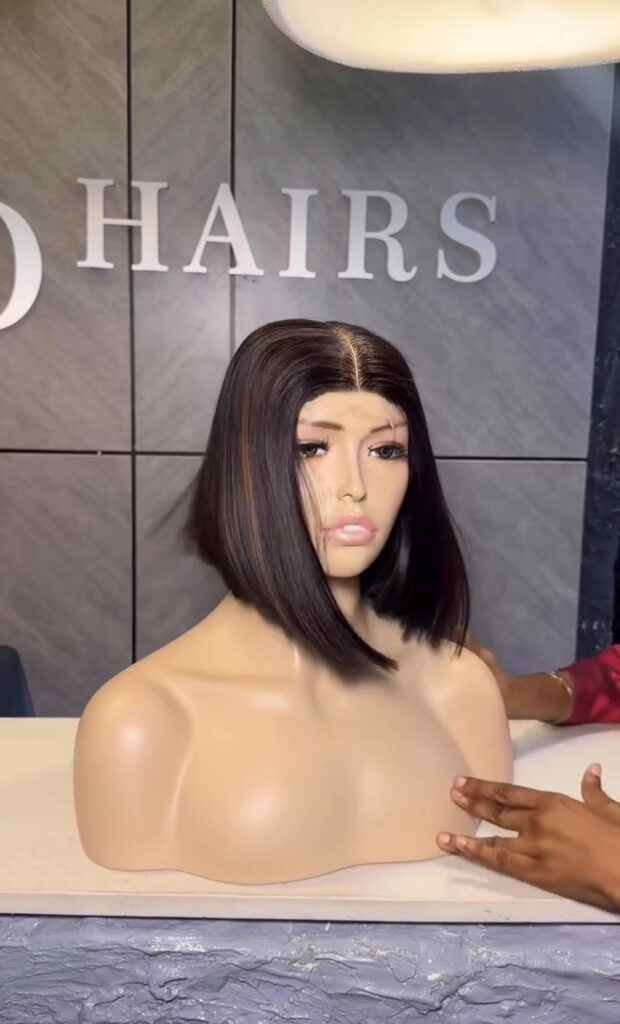 highlighted bone 10′ kim k wig