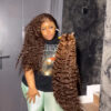 brown pixie 28′ frontal wig