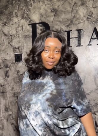 black bounce 14' 5x5 closure wig